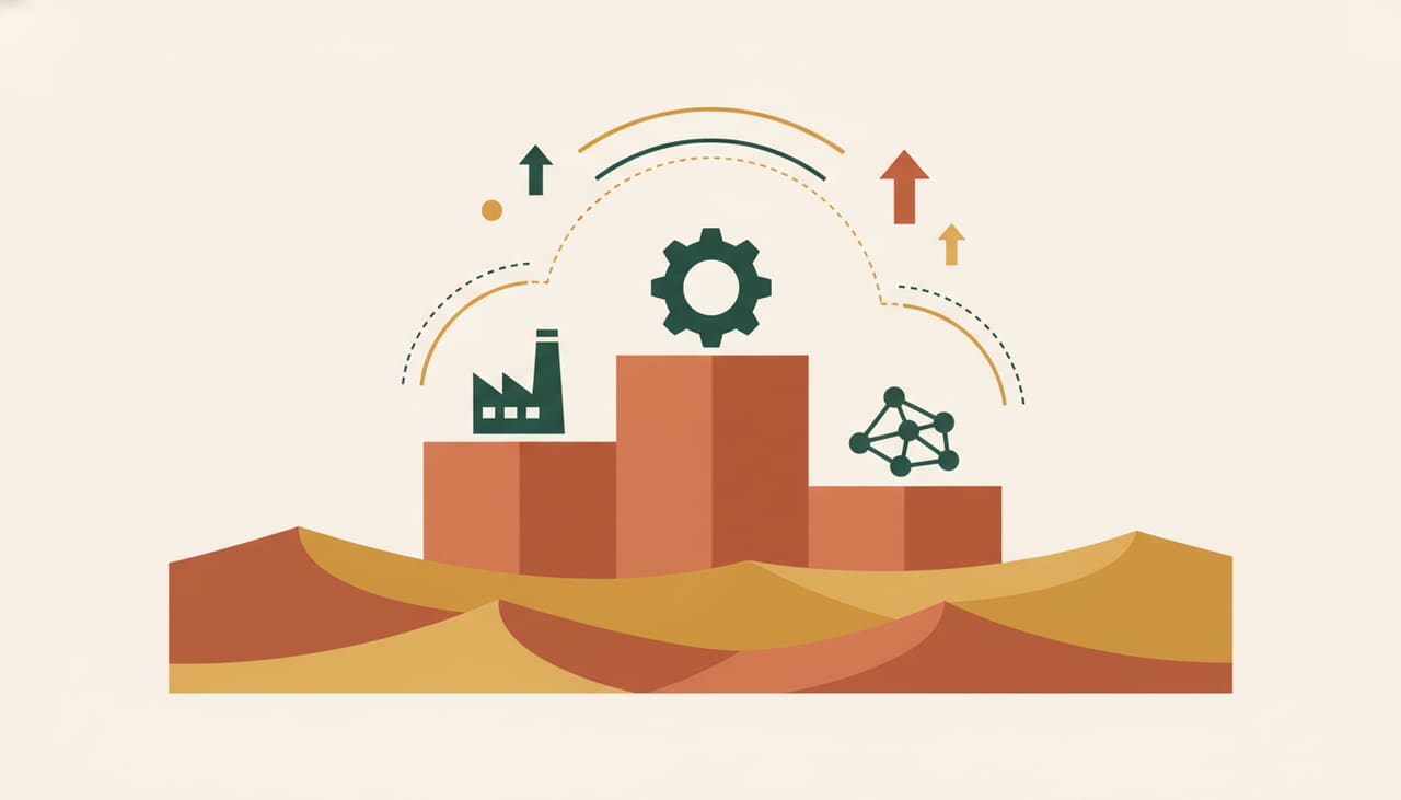 Scottsdale's most competitive online industries shown as a podium of industry icons